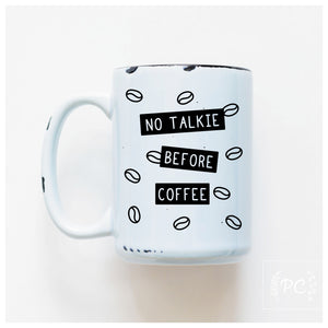 NO TALKIE - MUG - PRAIRIE CHICK PRINTS