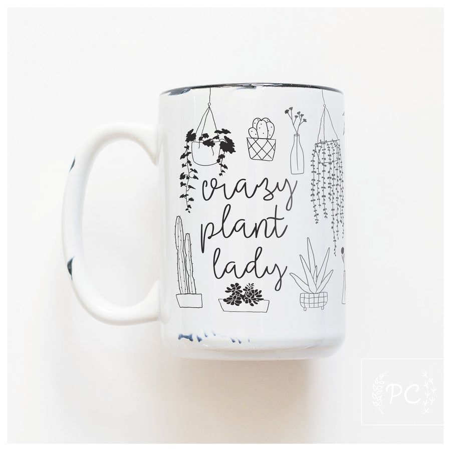 CRAZY PLANT LADY - MUG - PRAIRIE CHICK PRINTS