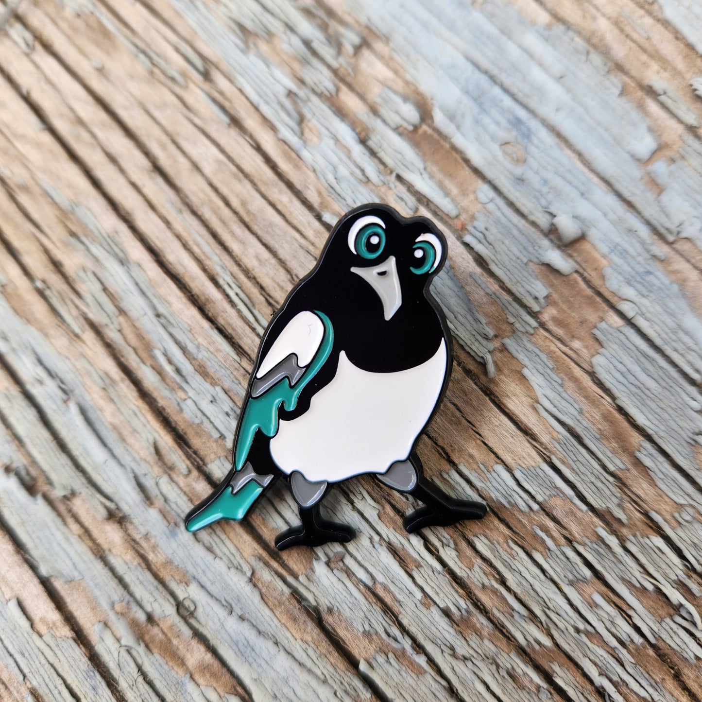 Magpie Enamel Pin