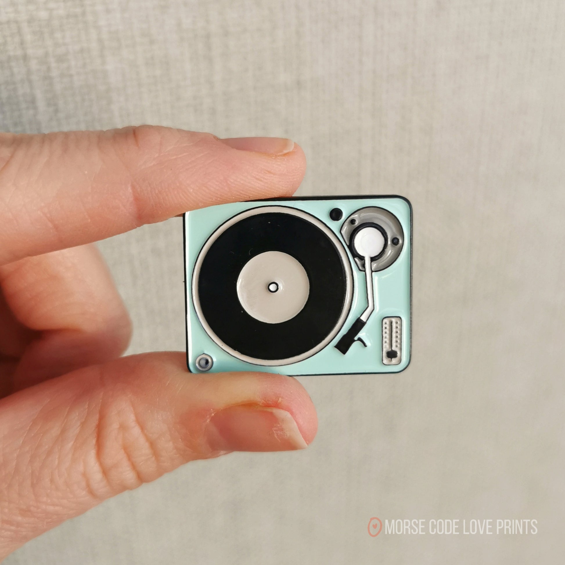 Turntable Enamel Pin
