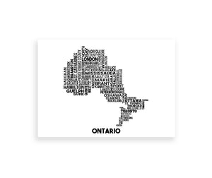Ontario Map - Damon D Chan Map Designs – The Makers Keep