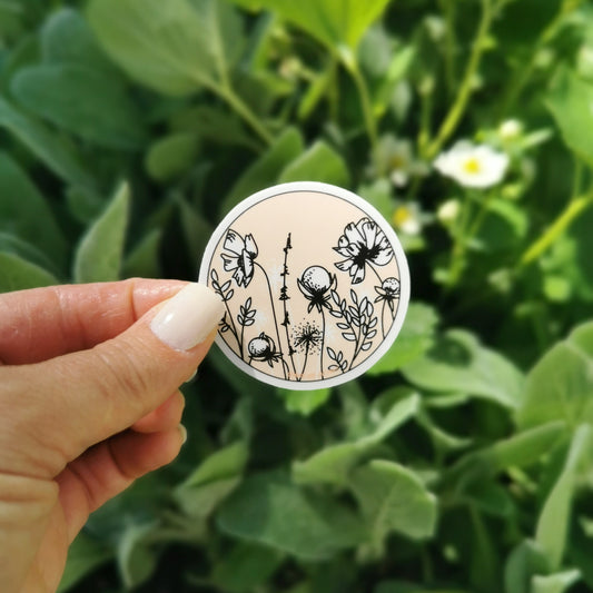 Wildflowers Vinyl Sticker
