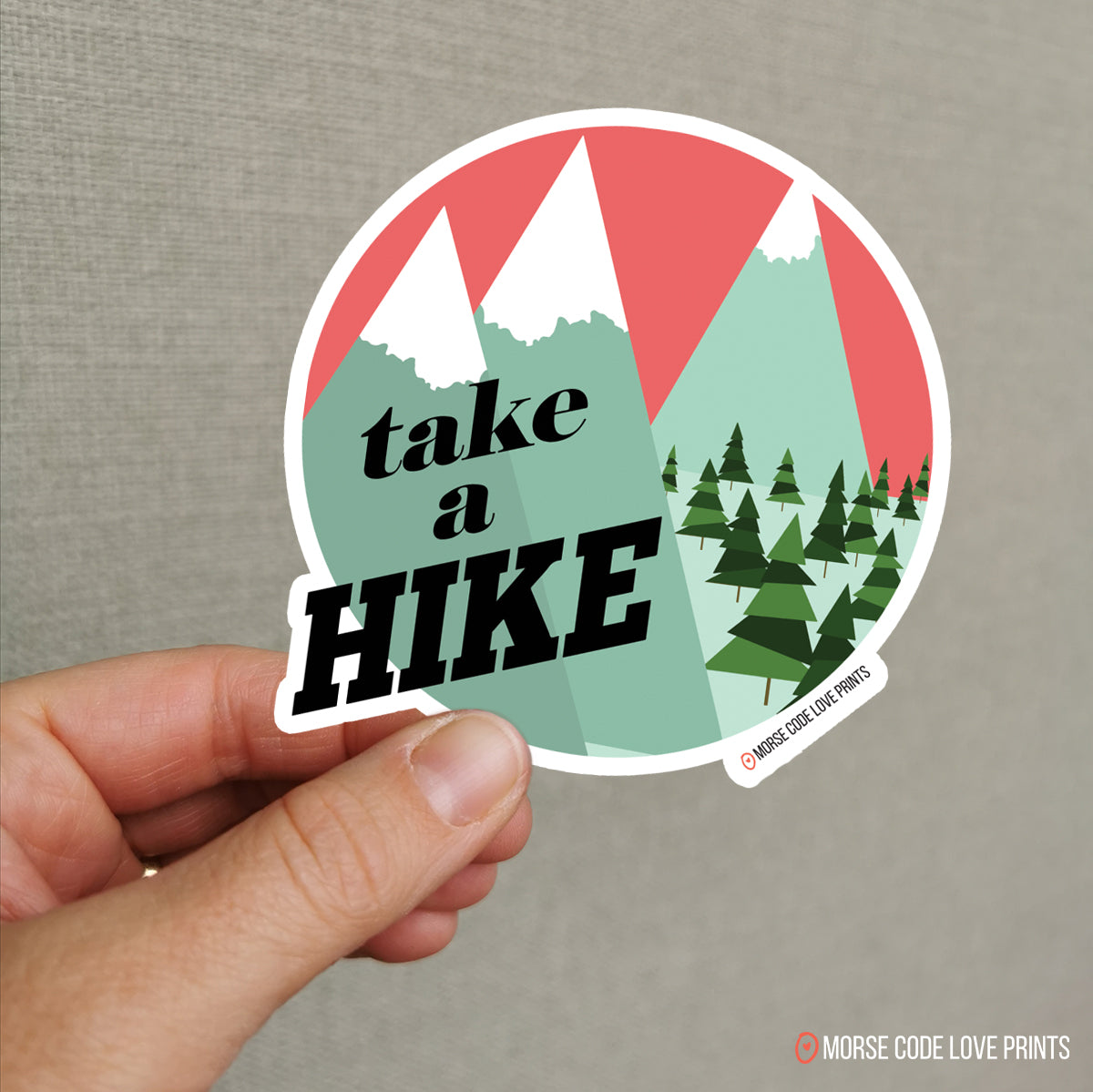 Take A Hike Vinyl Sticker