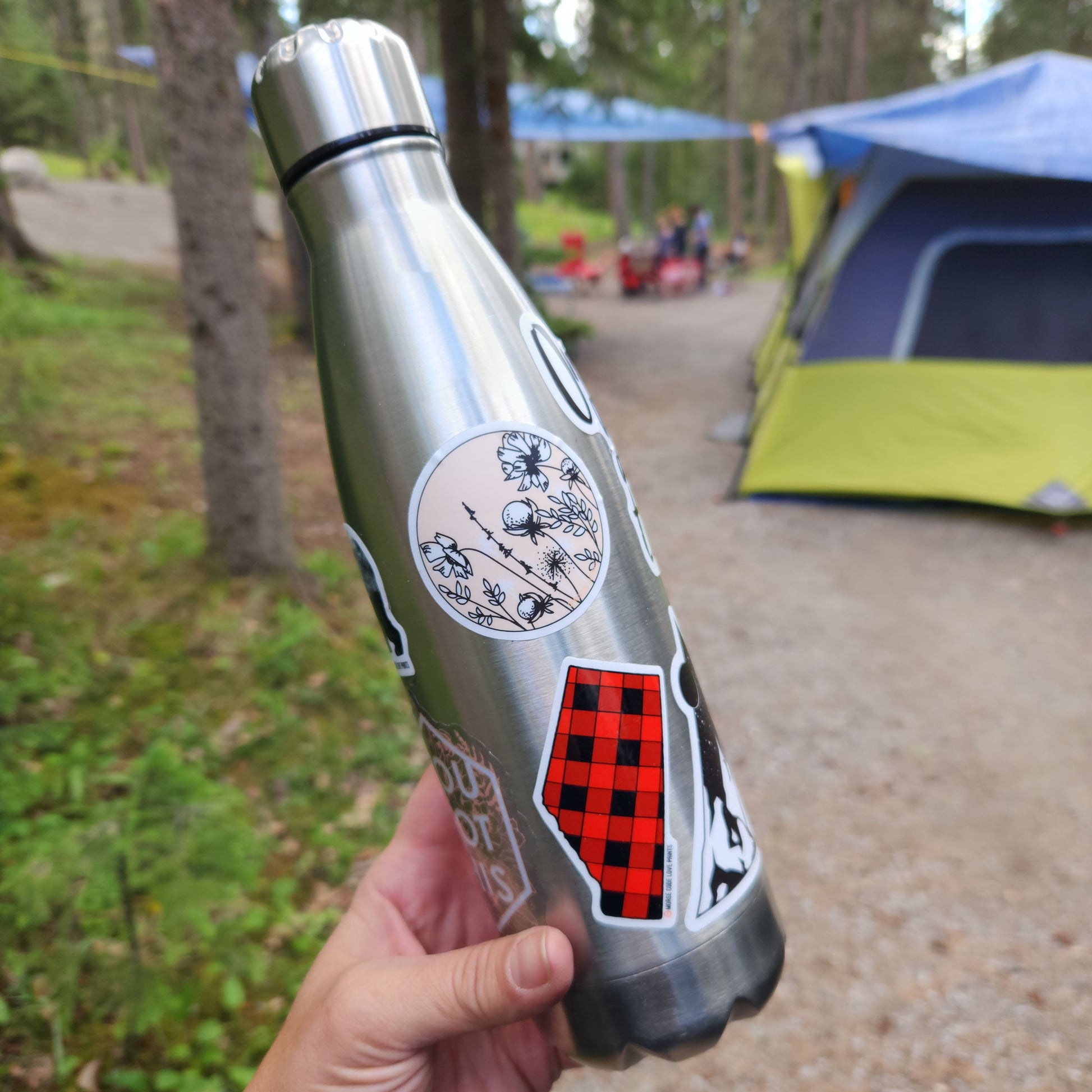 Alberta Buffalo Plaid Vinyl Sticker