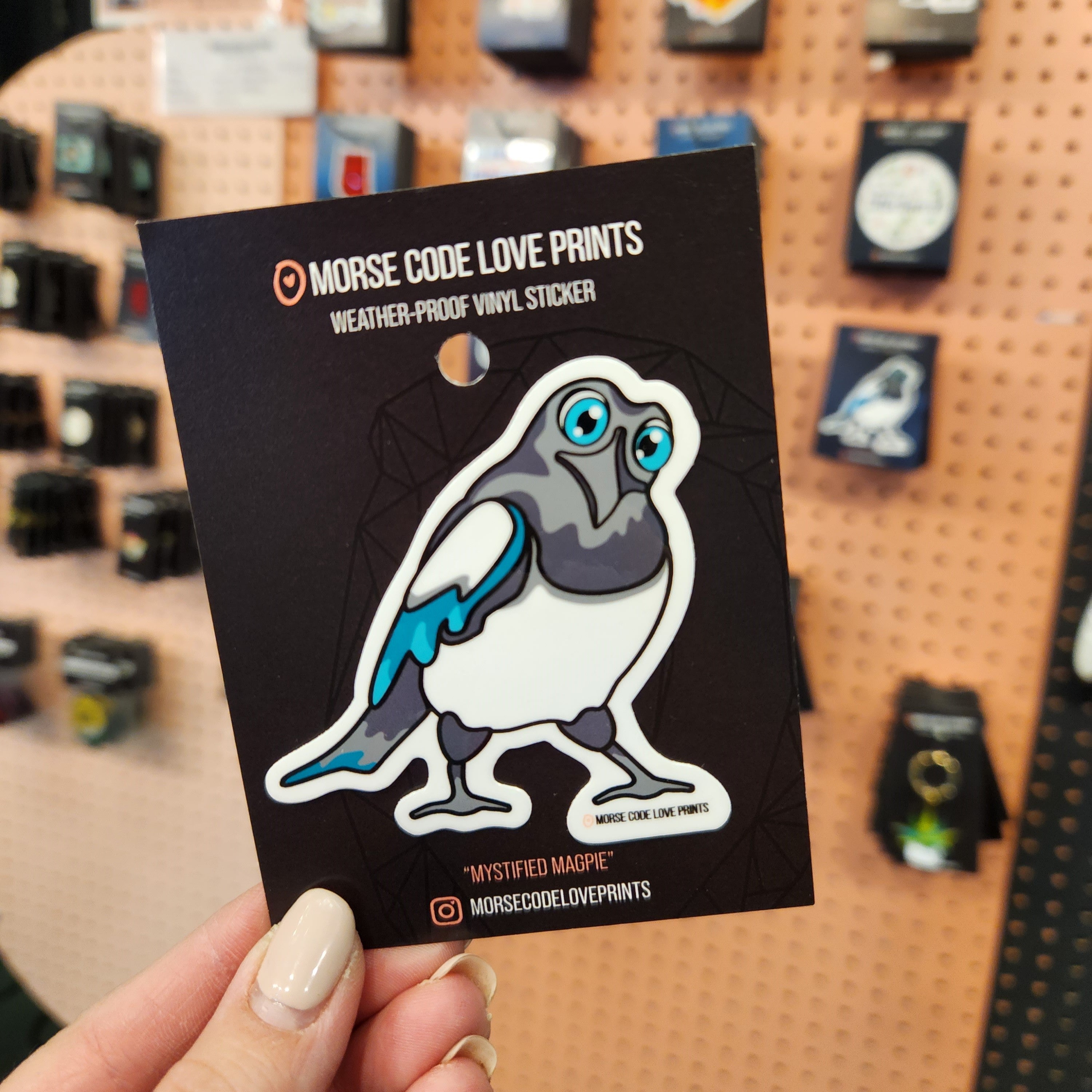 Magpie Vinyl Sticker