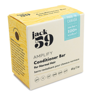 This biodegradable, vegan, gluten free conditioner bar is ideal for normal hair and can last over 100 washes.