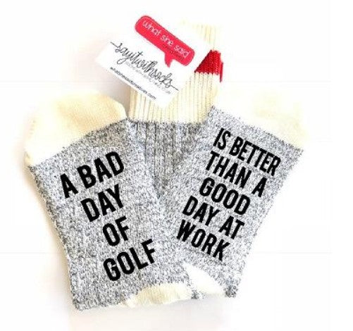 Bad Day Of Golf Socks
