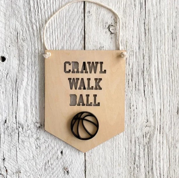 Crawl Walk Ball 3D Wall Hanging