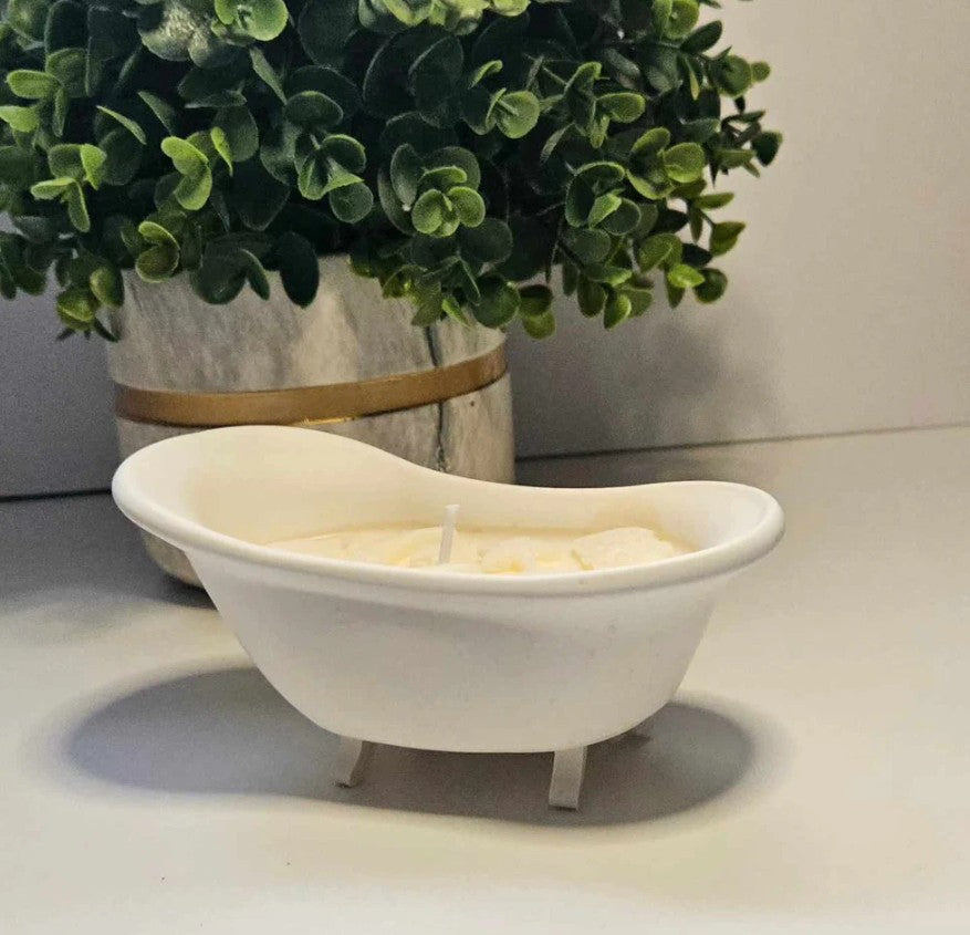 Bath Tub Candle White