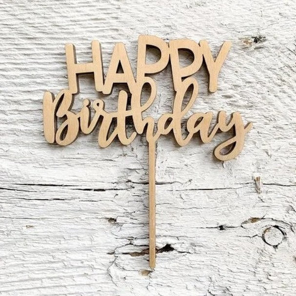 Happy Birthday Cake Topper