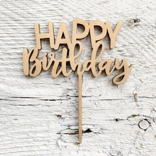 Happy Birthday Cake Topper