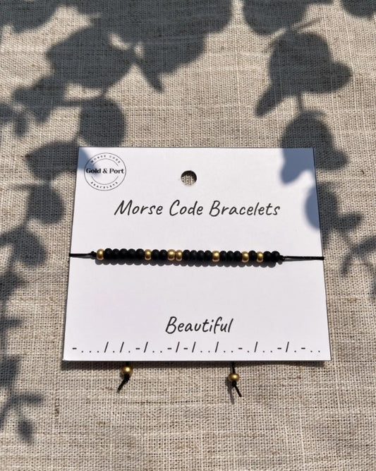 Beautiful Morse Code Bracelet