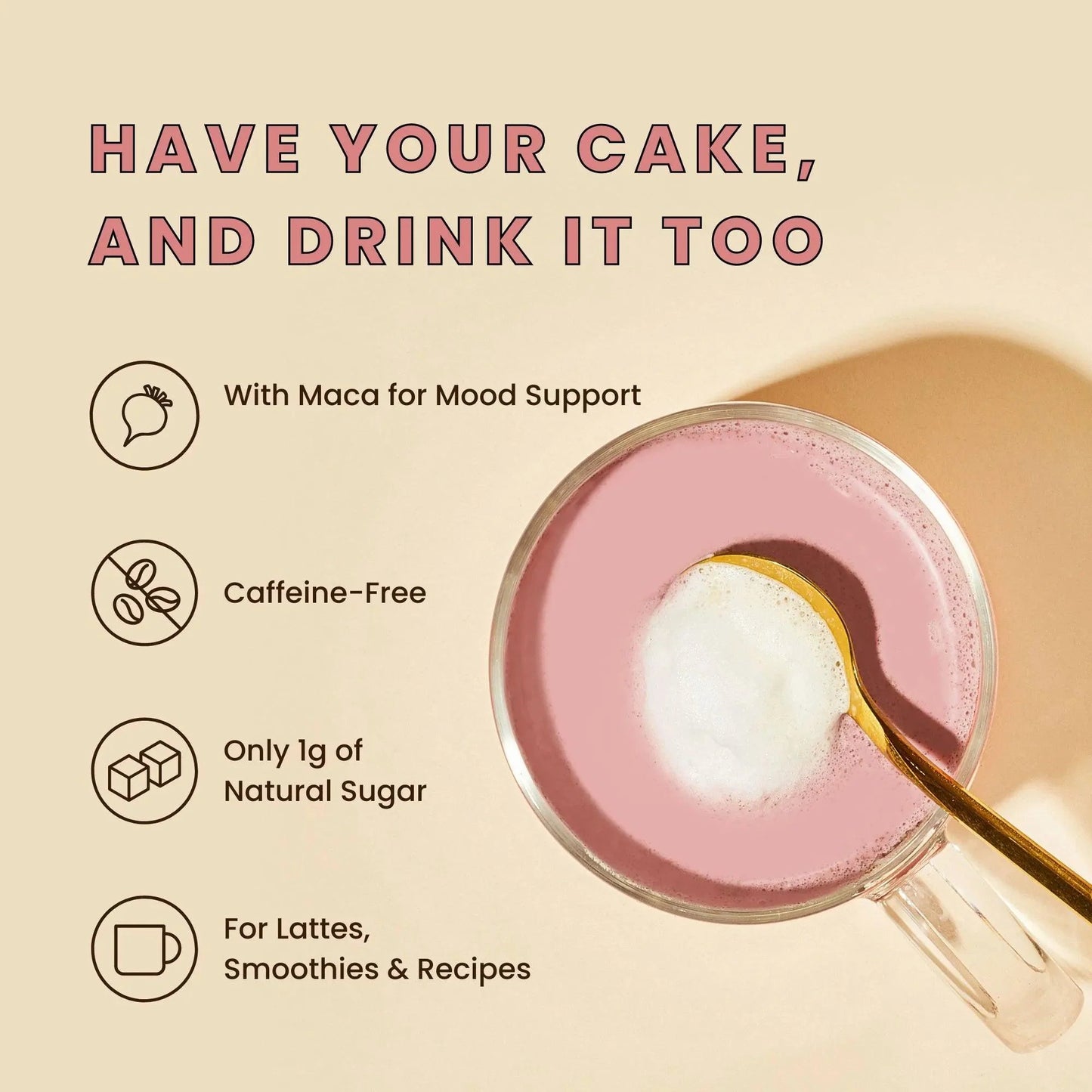 Superfood Latte Powder Birthday Cake Blend