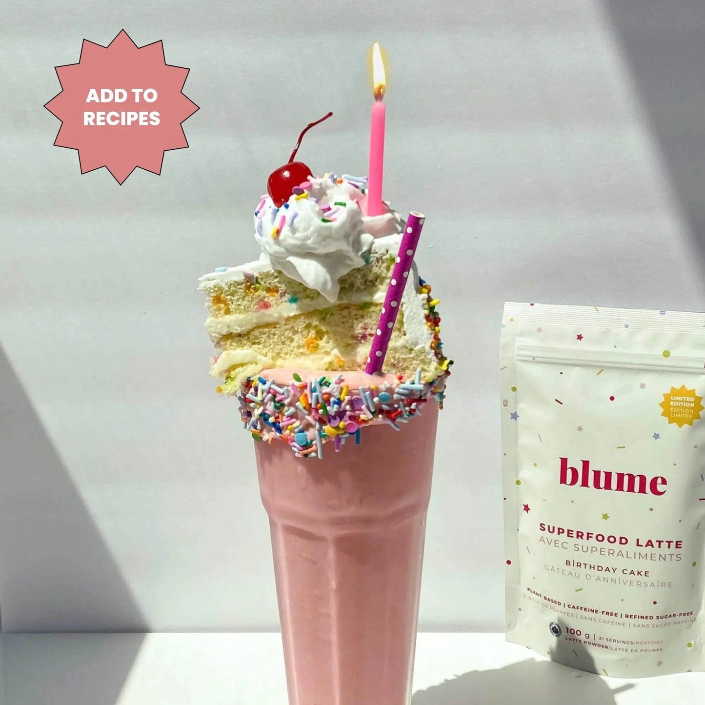 Superfood Latte Powder Birthday Cake Blend