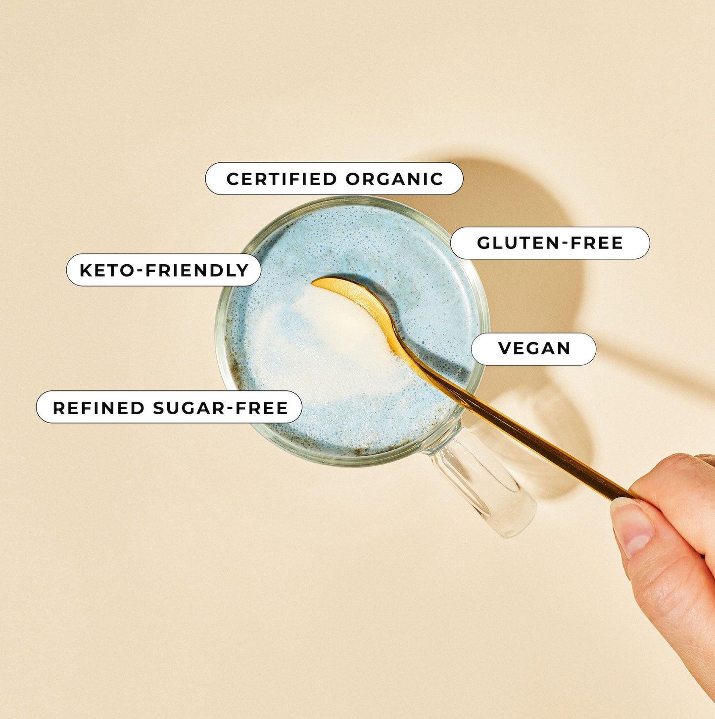 Superfood Latte Powder Blue Lavender Blend