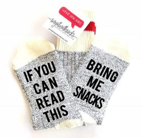 Bring Me Snacks Socks