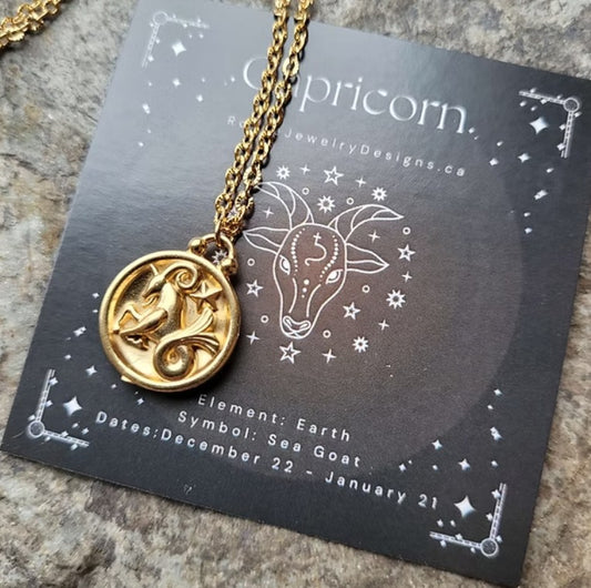 Capricorn Zodiac Necklace