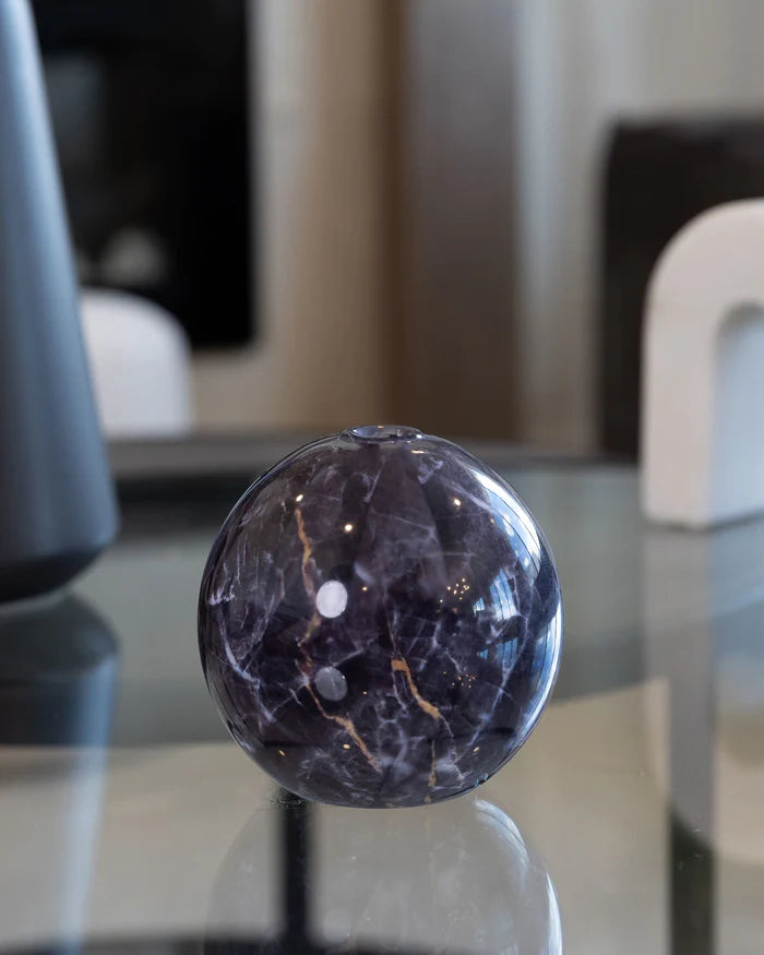 Charcoal Marble Vase Neva Collection