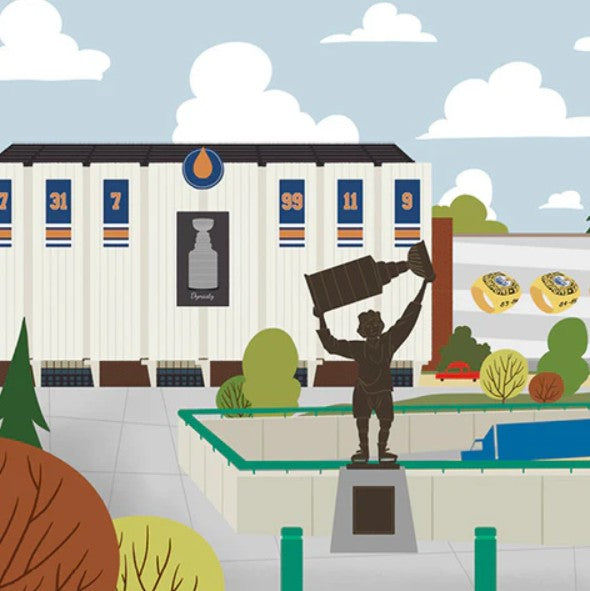 Edmonton Coliseum Art Print