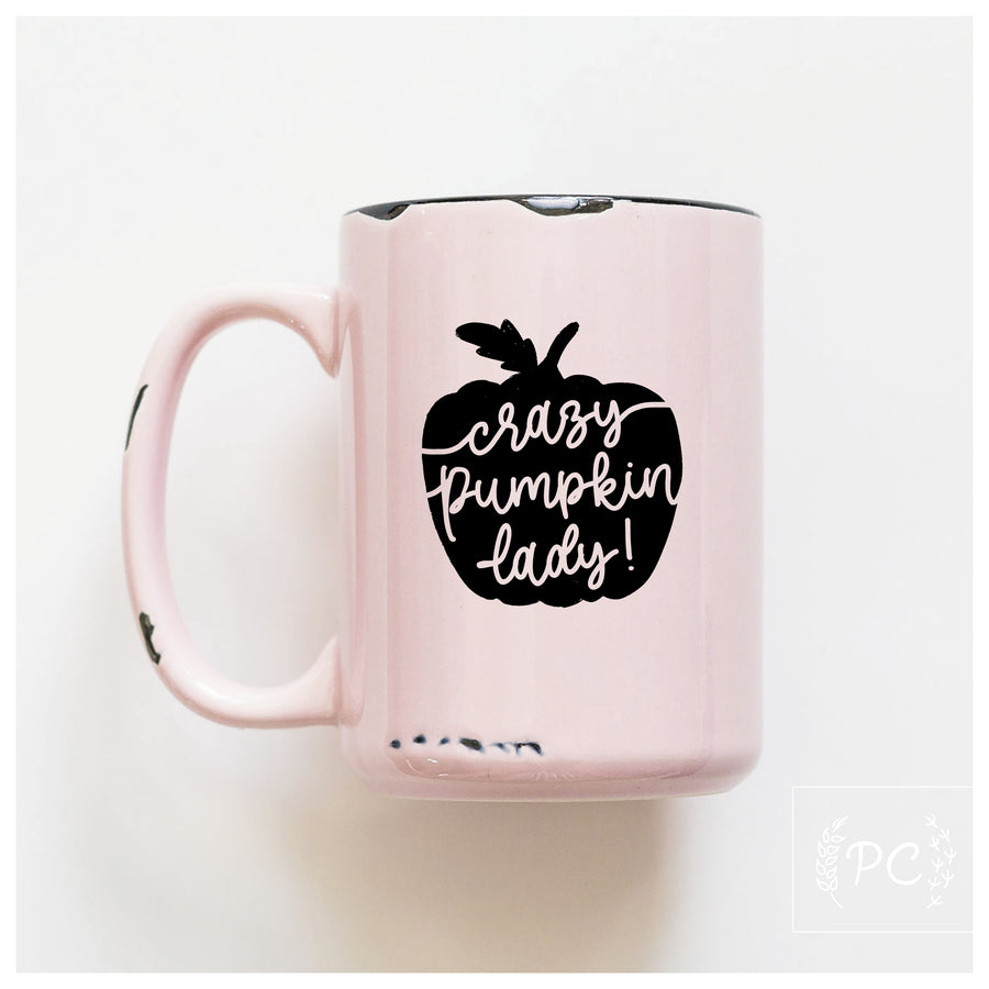 CRAZY PUMPKIN LADY - MUG - PRAIRIE CHICK PRINTS