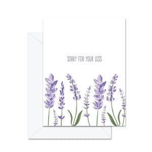 Sorry For Your Loss Card - Jaybee Designs