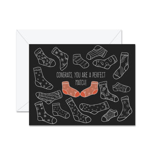 You're A Perfect Match! Card - Jaybee Designs