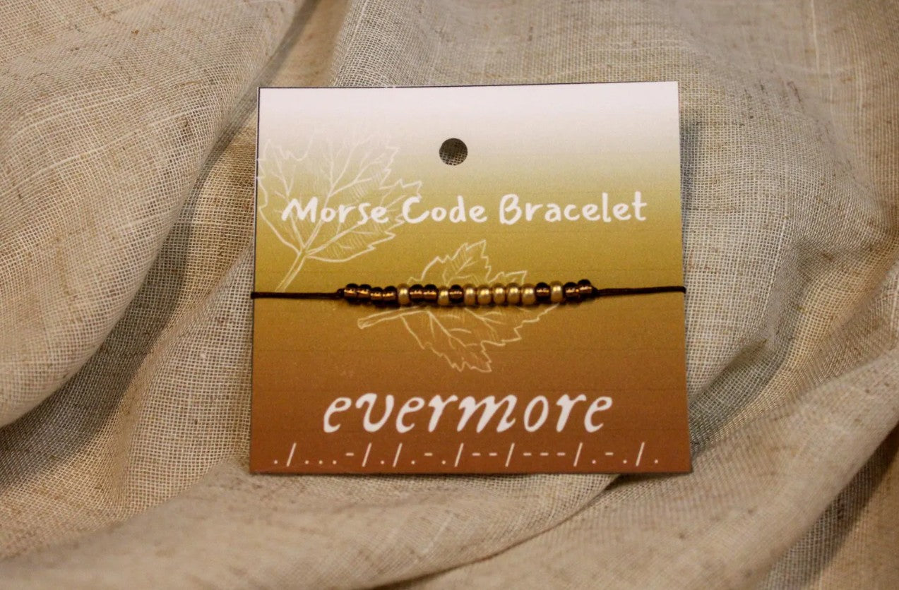Evermore Swift Morse Code Bracelet