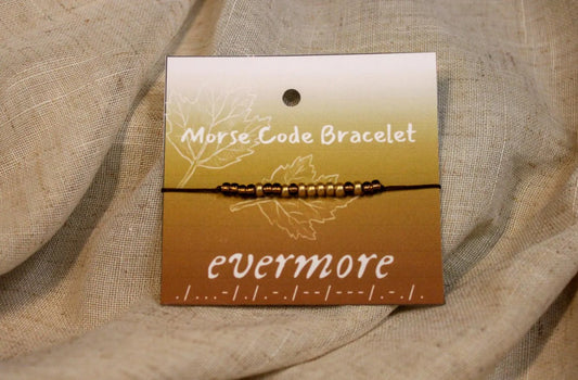 Evermore Swift Morse Code Bracelet