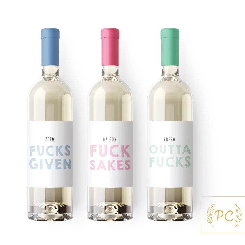 F-Bomber Bottle Labels