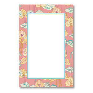 Flamingo Flower Memo Pad - Ampersand Illustration