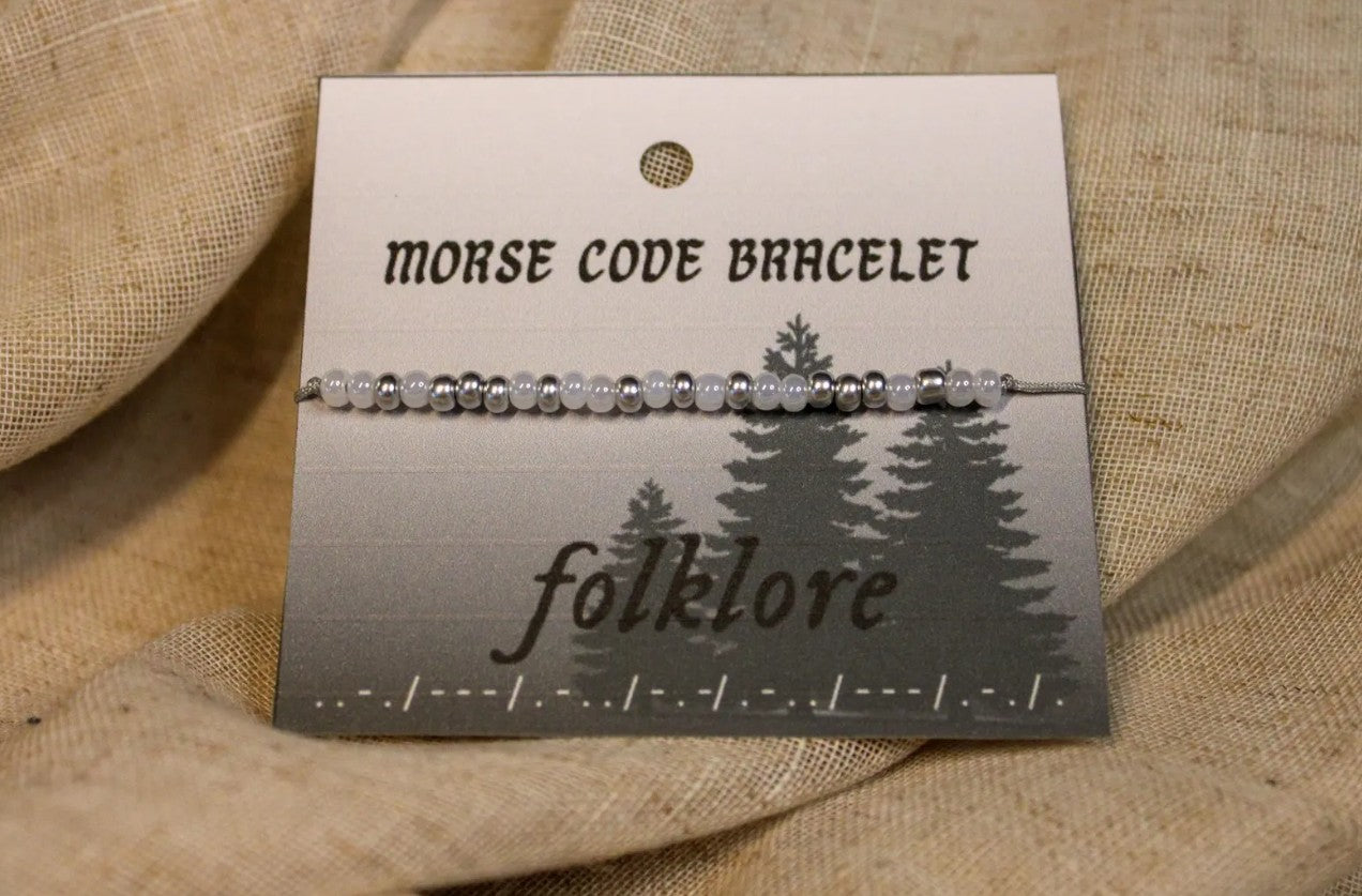 Folklore Swift Morse Code Bracelet