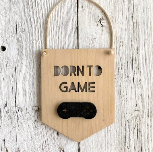 Born To Game 3D Wall Hanging