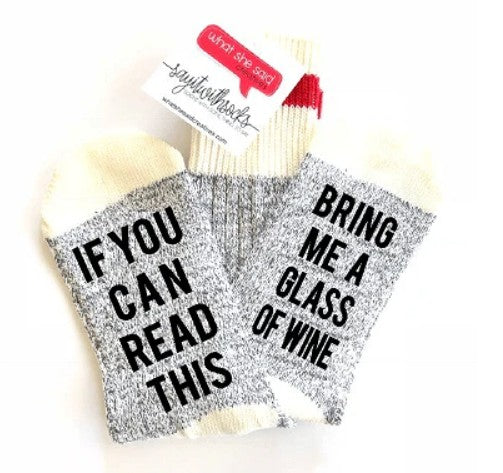 Glass Of Wine Socks