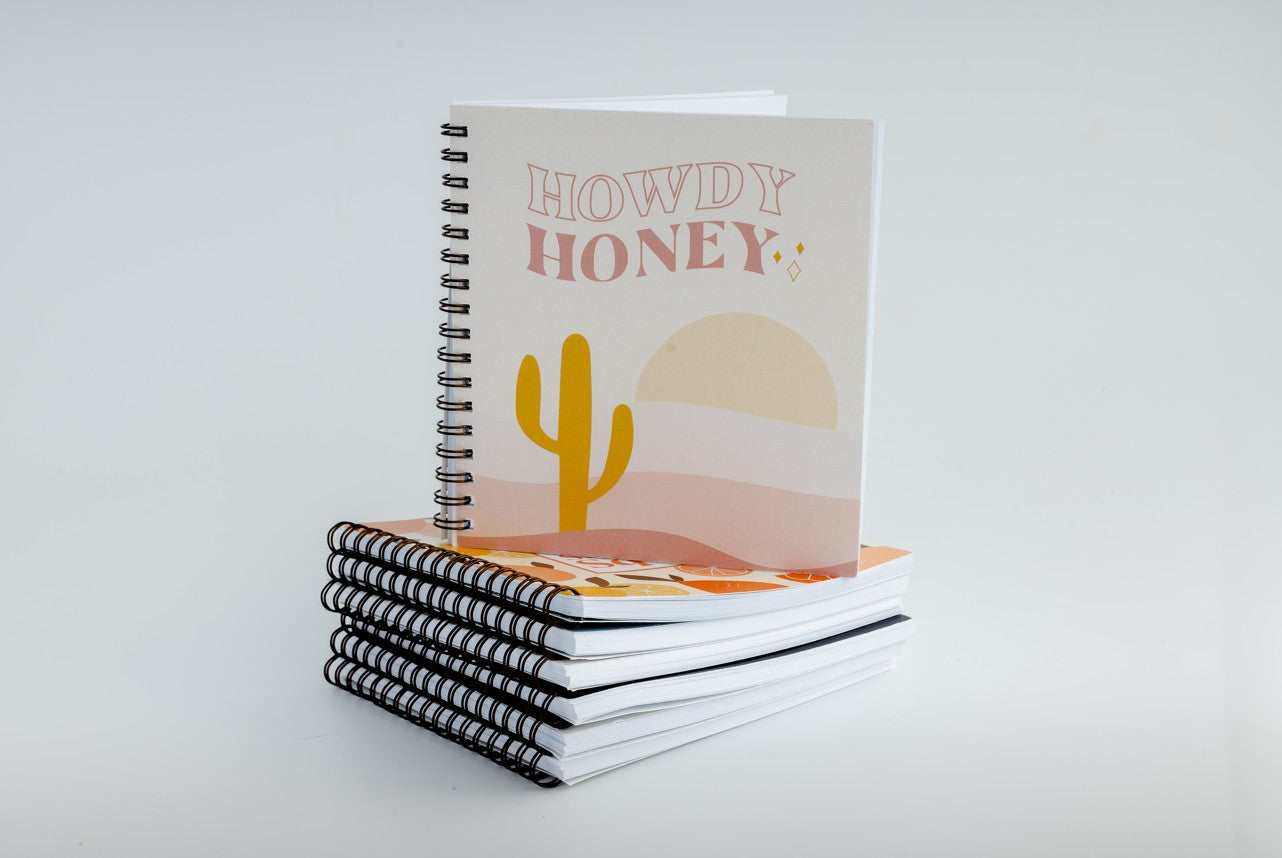Howdy Honey Square Notebook