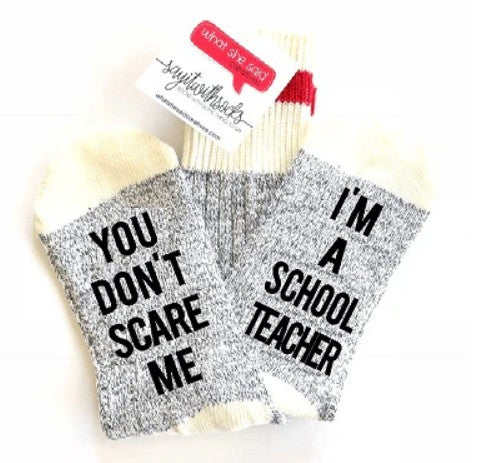 I'm A School Teacher Socks