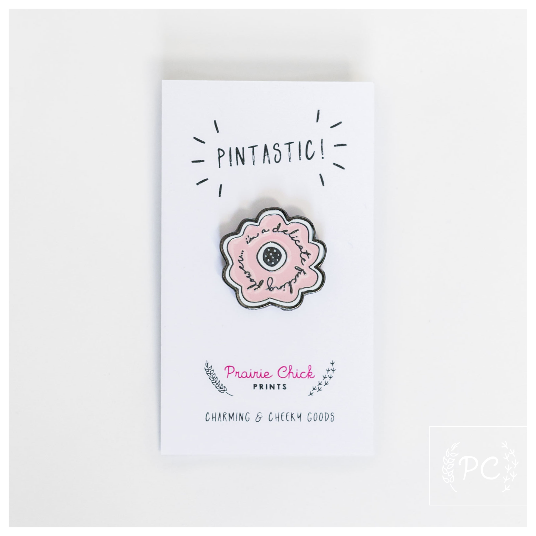 Delicate Fucking Flower Enamel Pin