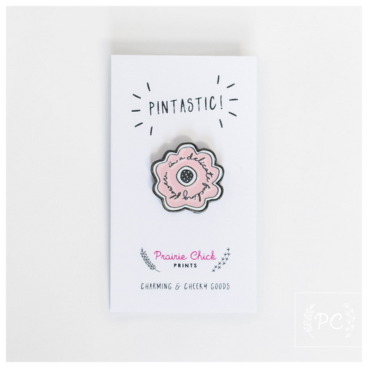 Delicate Fucking Flower Enamel Pin