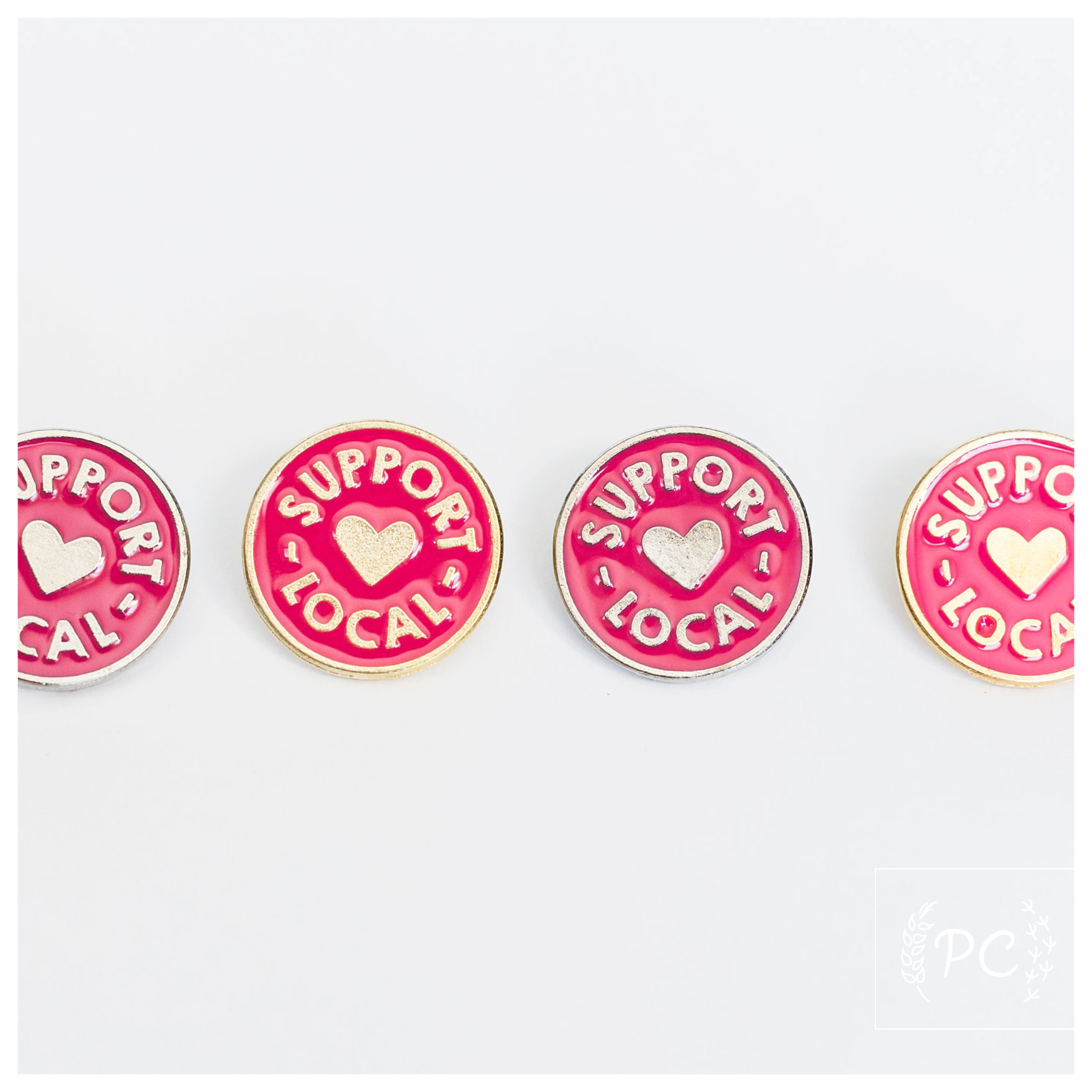 Support Local Enamel Pin