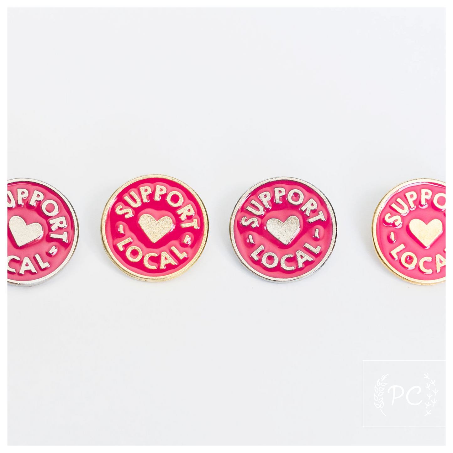 Support Local Enamel Pin