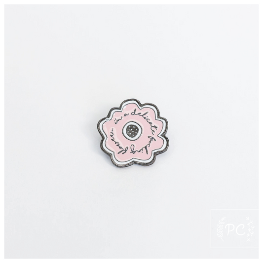 Delicate Fucking Flower Enamel Pin
