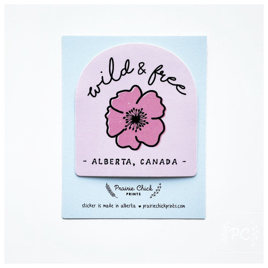 Wild & Free Sticker