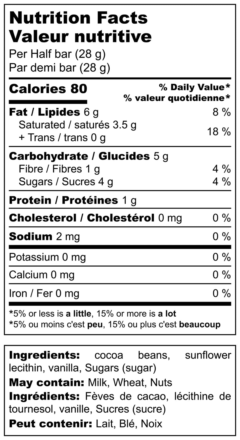 Intense Dark Chocolate Bar