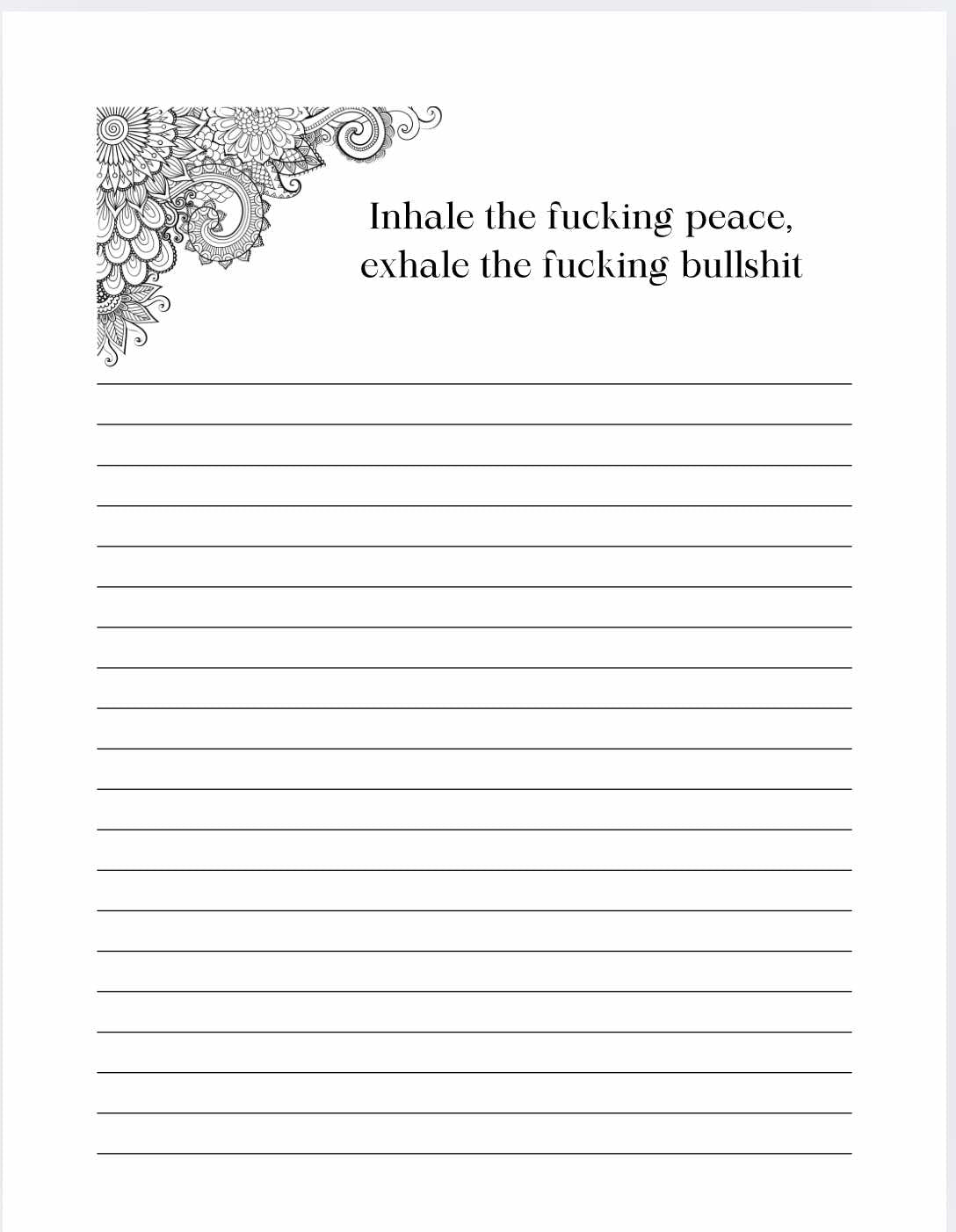F*cking Mindfulness Journal