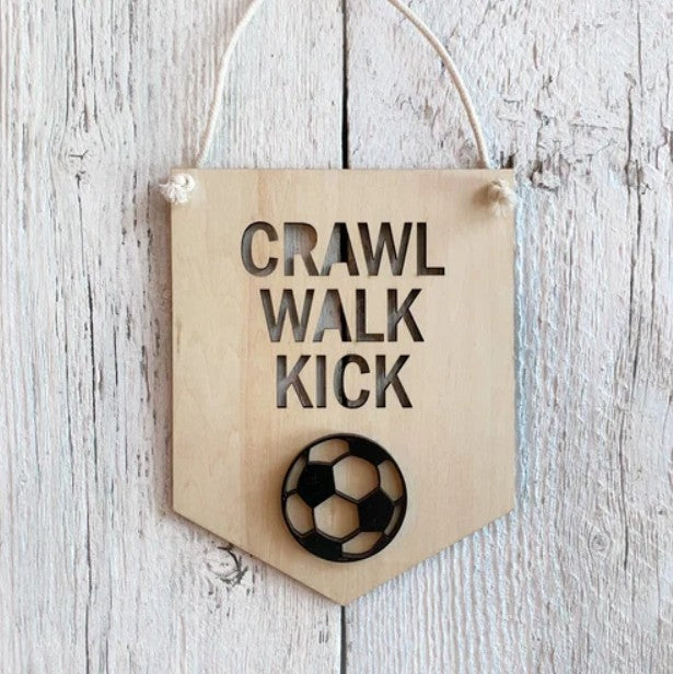Crawl Walk Kick 3D Wall Hanging