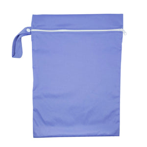 These bags are for storing dirty diapers until laundry day. They go right into the washing machine with the diapers. We bag in "lavender" purple