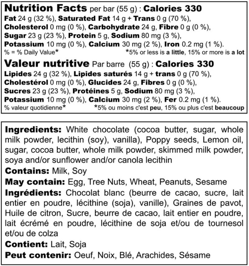 Lemon Poppyseed Bar