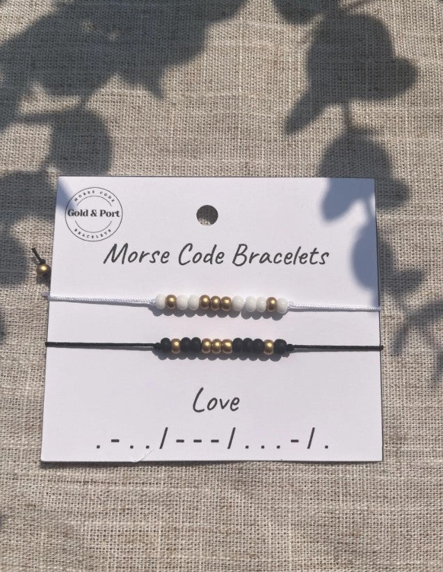 Love Morse Code Bracelets