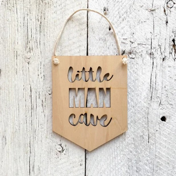 Little Man Cave Wall Hanging