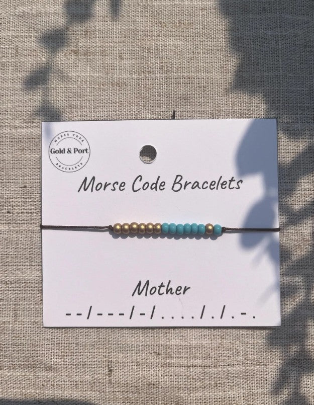 Mother Morse Code Bracelet