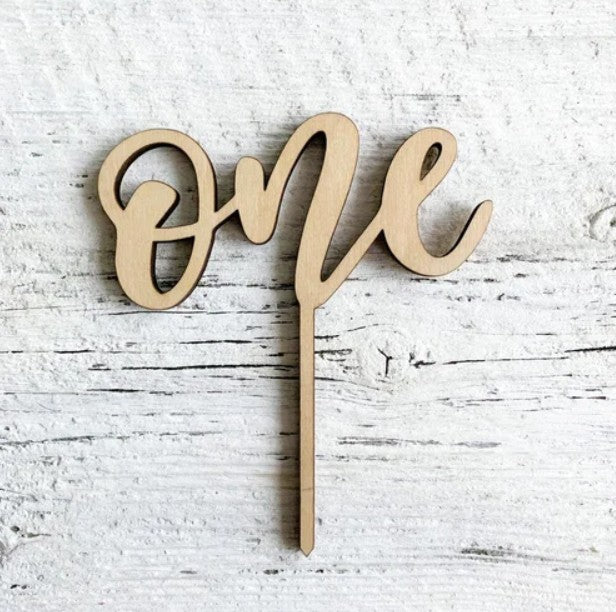 One Cake Topper